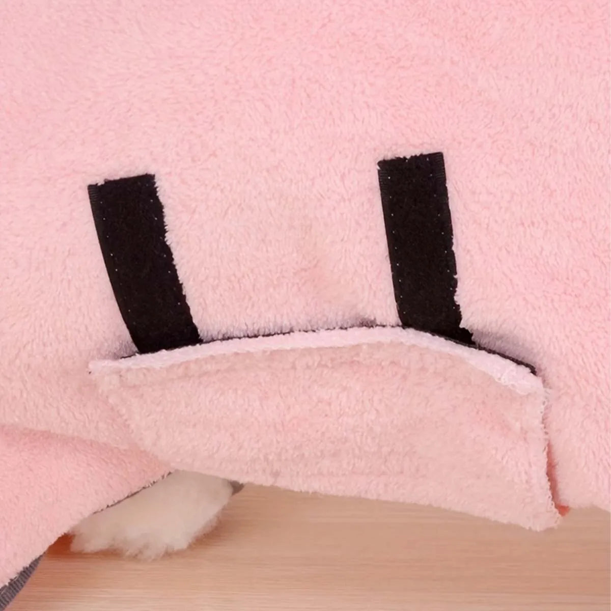 Quick Drying Pet Bathrobe Full Body Absorbent Towel Comfortable Fabric Adjustable Pets Towel Pet Bath Supplies for Cats and Dogs