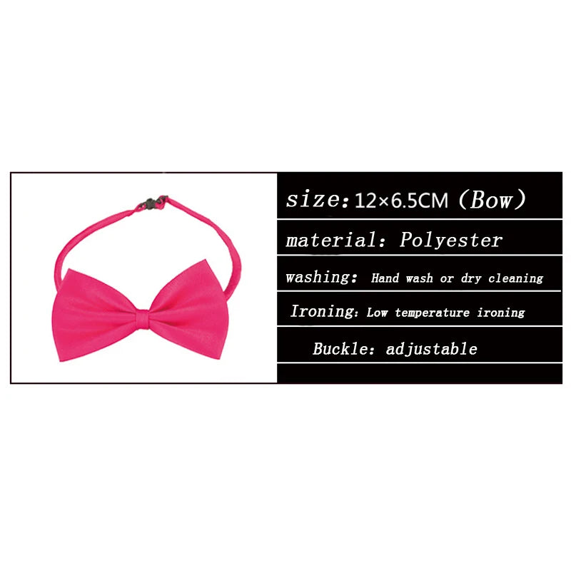 Pet Bow Tie | Adjustable Neck Strap for Cats & Dogs | 2-Pack