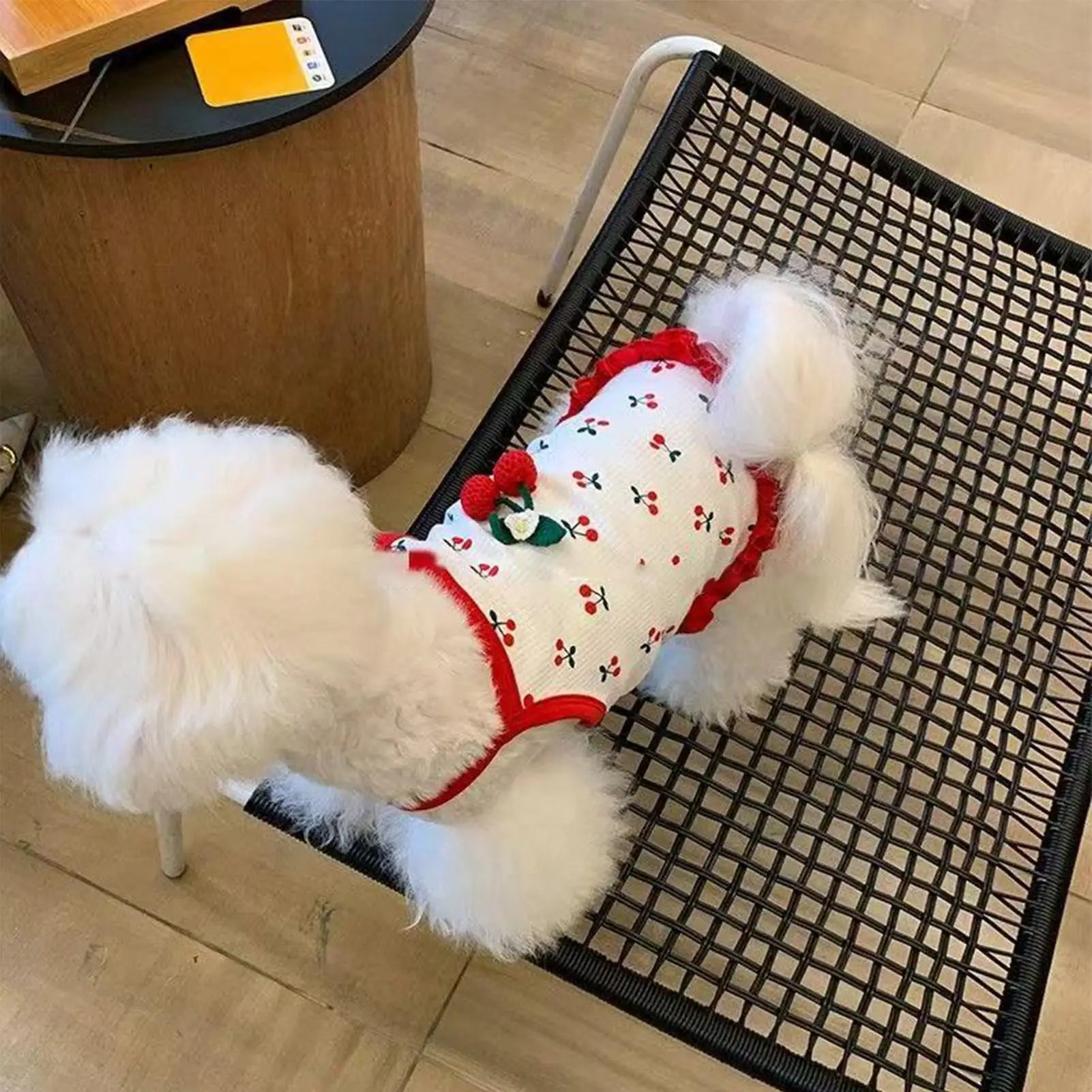 pet Vest Cat Clothing Cute Dog Clothing for Small Dog Cherry Dog Vest Summer Breathable Vest Breathable Soft  Pet Clothes