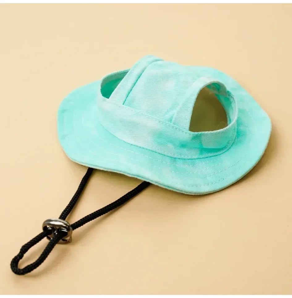 Pet Costume Hat with Ear Holes | Cowboy Cap for Cats & Dogs