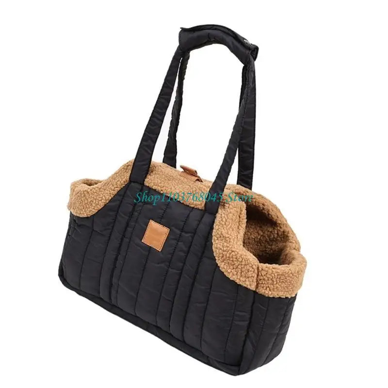 Pet Handbag Cats Carriers Bag Soft Big Capacity with Safety Strap Breathable Pet Carriers Sightseeing Bag