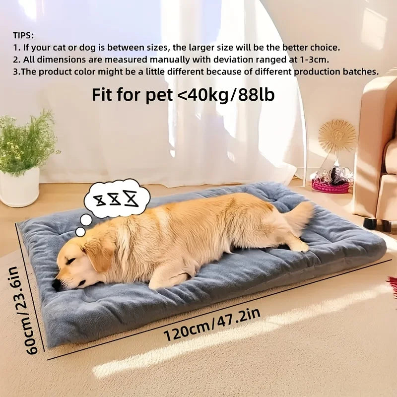 Extra Large Thickened Plush Dog Sofa Bed & Crate Mat