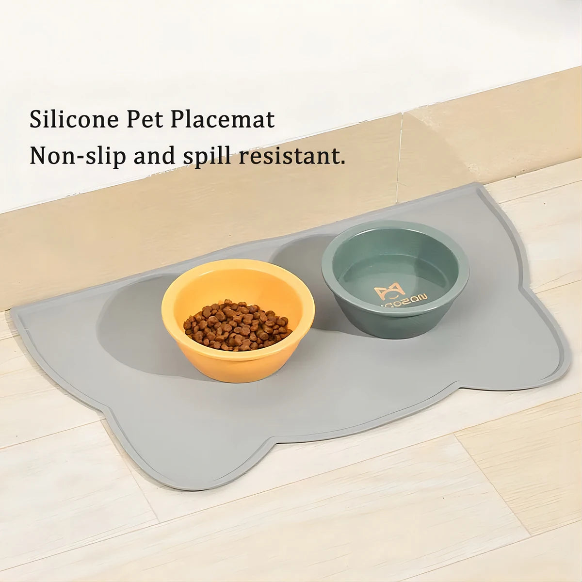 Silicone Pet Feeding Mat | Non-Slip Waterproof Placemat for Dogs & Cats