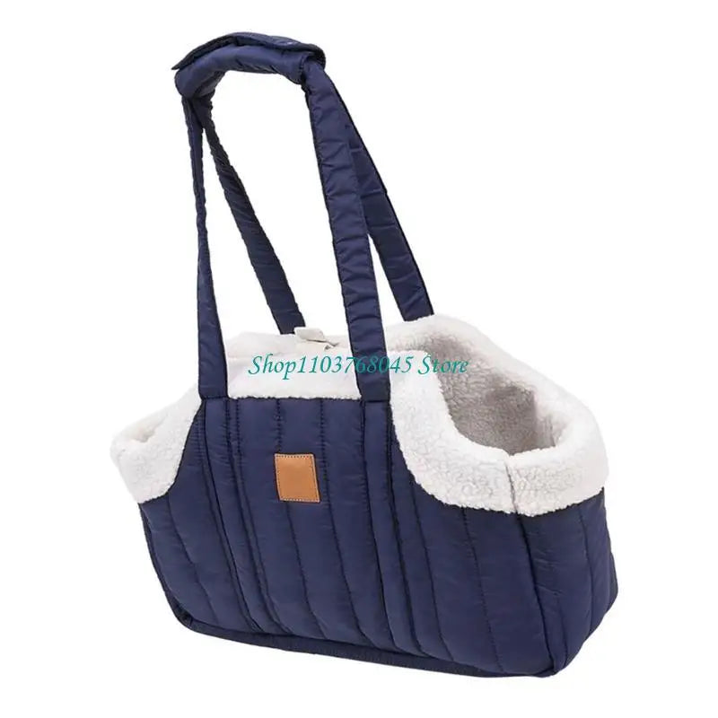 Pet Handbag Cats Carriers Bag Soft Big Capacity with Safety Strap Breathable Pet Carriers Sightseeing Bag