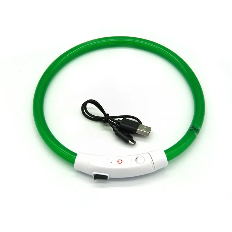 LED Dog Collar | USB Rechargeable Glow Collar for Dogs & Cats