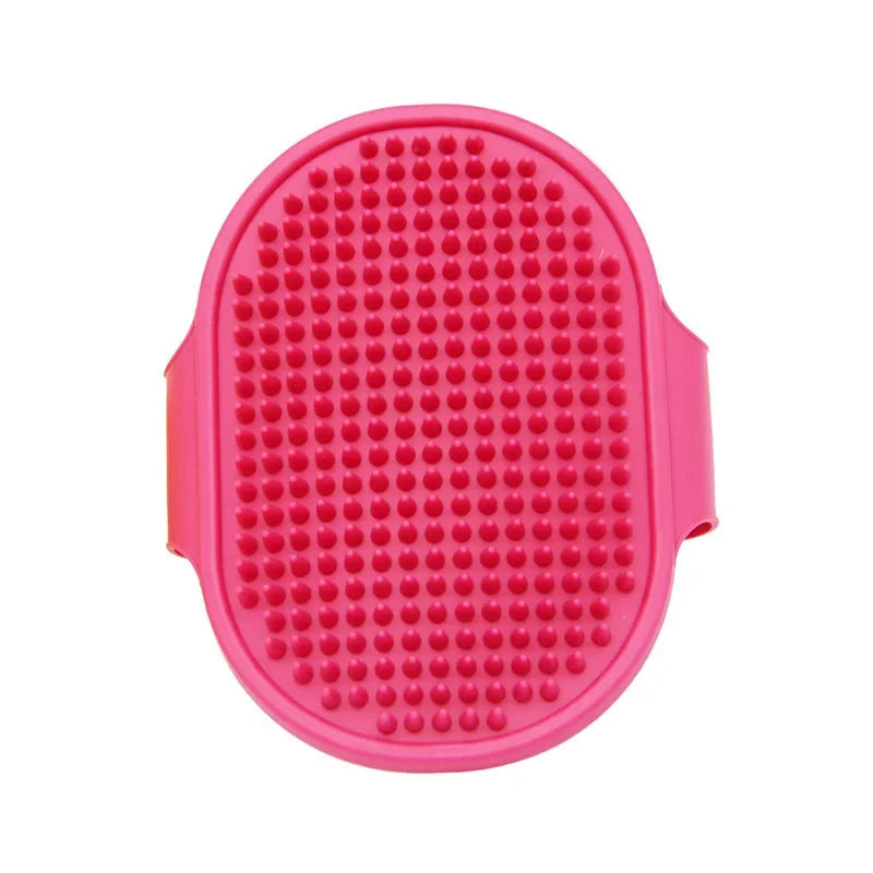 Pet Bath Brush Massage Gloves Cat Dog Grooming Comb Deshedding Tool Waterproof Soft Bristle Cleaning Supplies for Shedding Hair