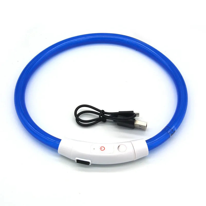 LED Dog Collar | USB Rechargeable Glow Collar for Dogs & Cats