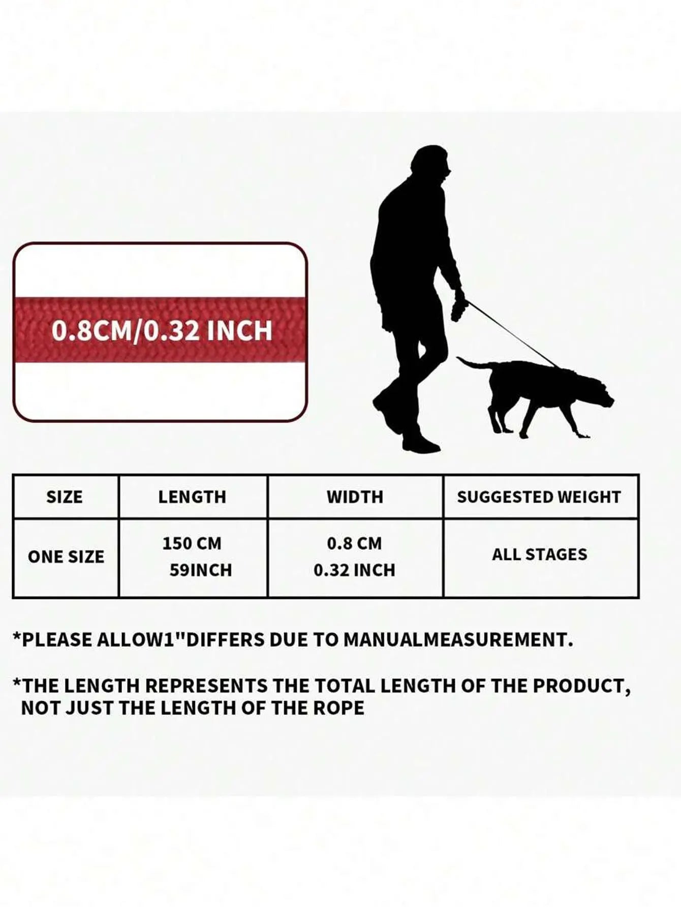 DL001-1pc Pet Leash For Dog For Outdoor,Soft Handle Design, High Density Nylon Rope.