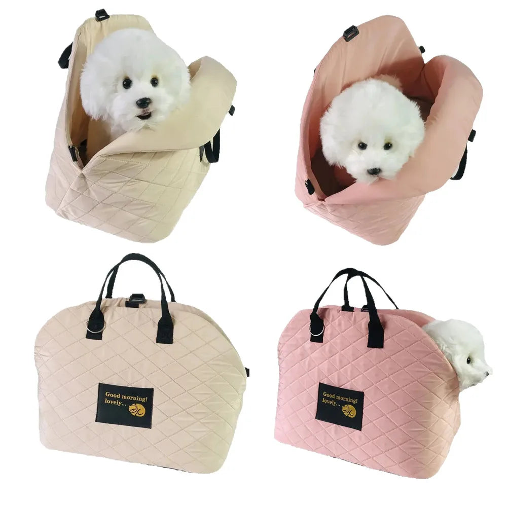Pet Carrier Shoulder Handbag & Car Seat Protector