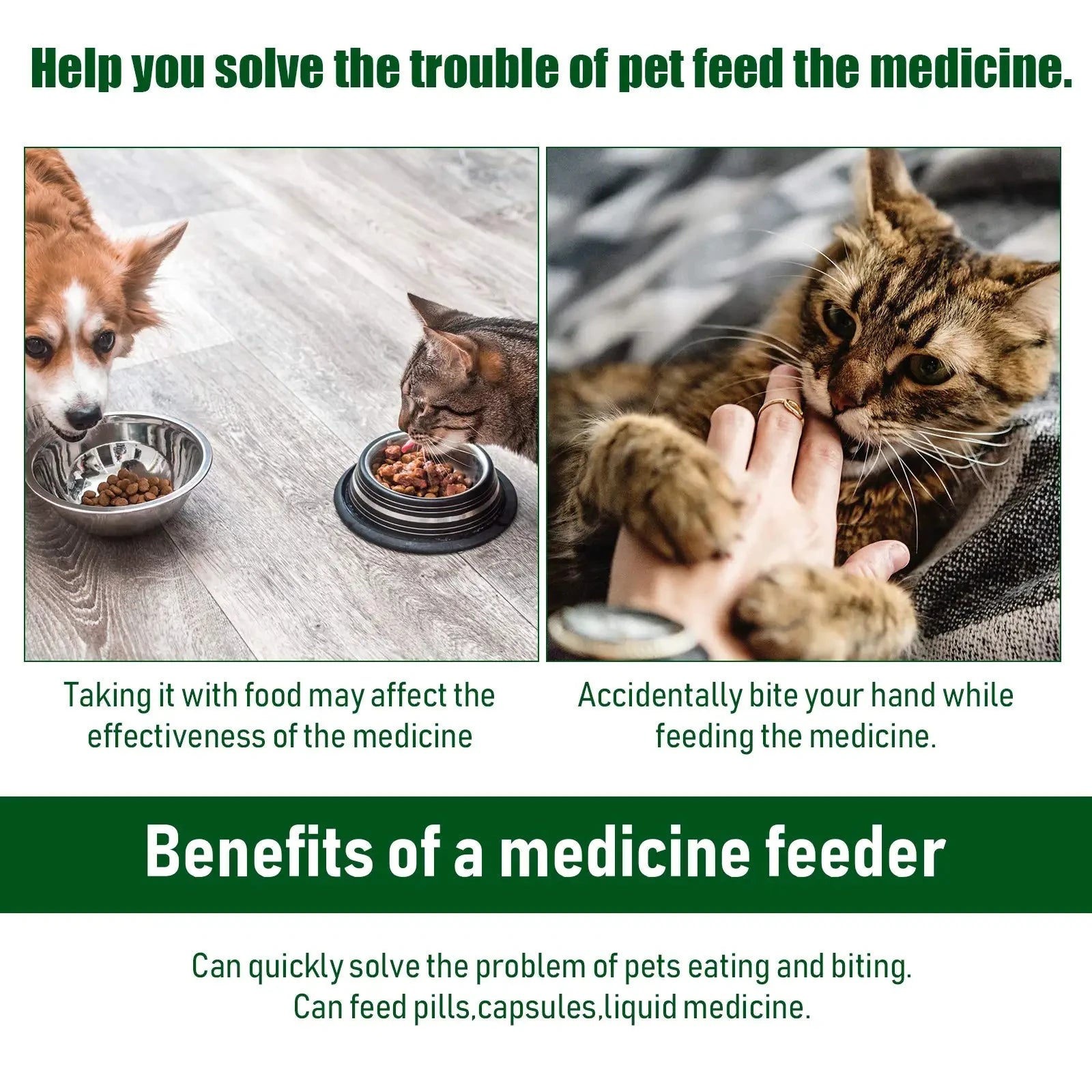 Pet Pill Dispenser | Easy Pill Feeder for Cats & Dogs