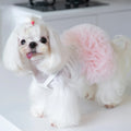 Dog Tutu Skirt | Layered Mesh Tulle Dress for Small Dogs