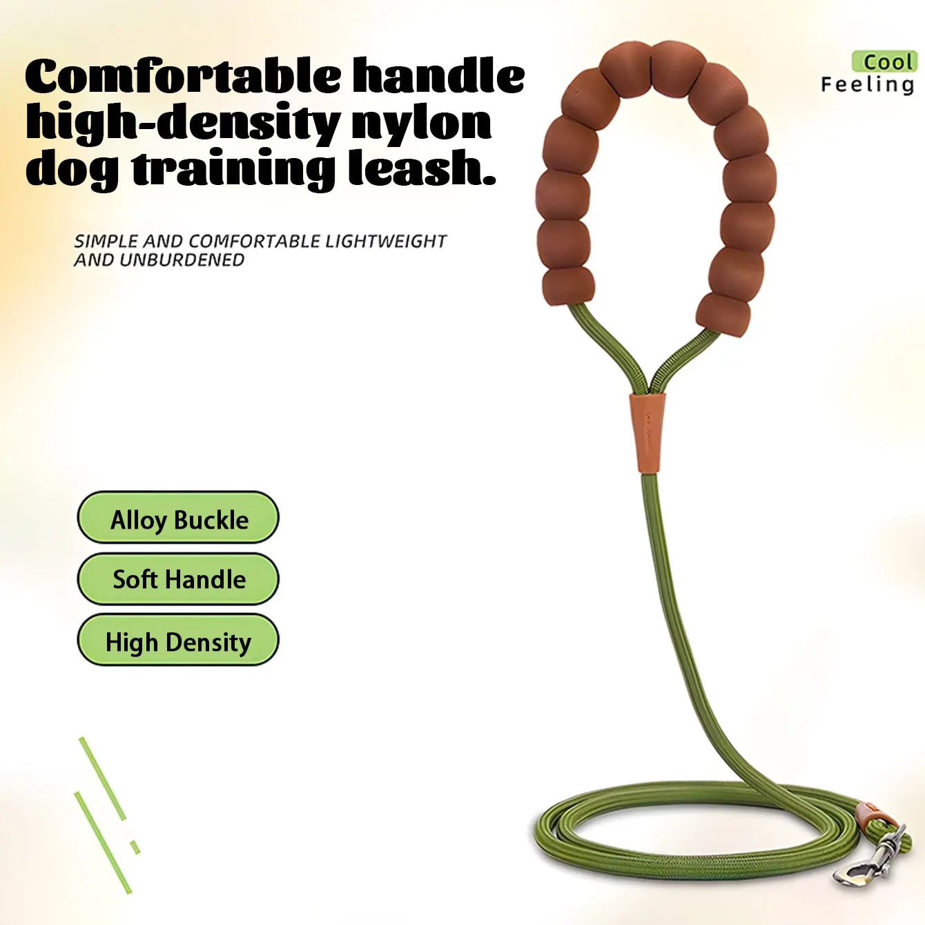 DL001-1pc Pet Leash For Dog For Outdoor,Soft Handle Design, High Density Nylon Rope.
