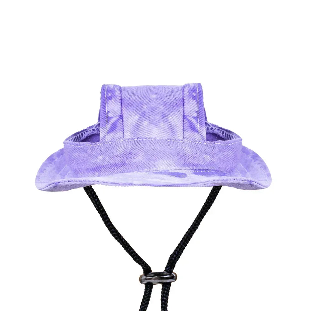 Pet Costume Hat with Ear Holes | Cowboy Cap for Cats & Dogs