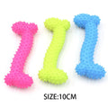 Dog Bone Chew Toy | Soft Rubber Teeth Cleaning Toy for Small Dogs