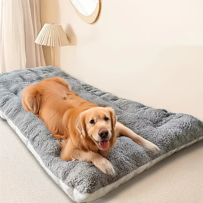 Extra Large Thickened Plush Dog Sofa Bed & Crate Mat