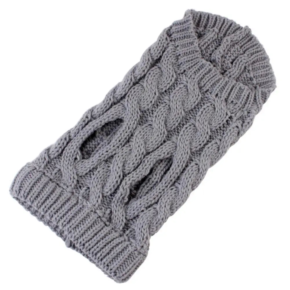 Cable Knit Dog Sweater | Warm Autumn & Winter Pet Clothing