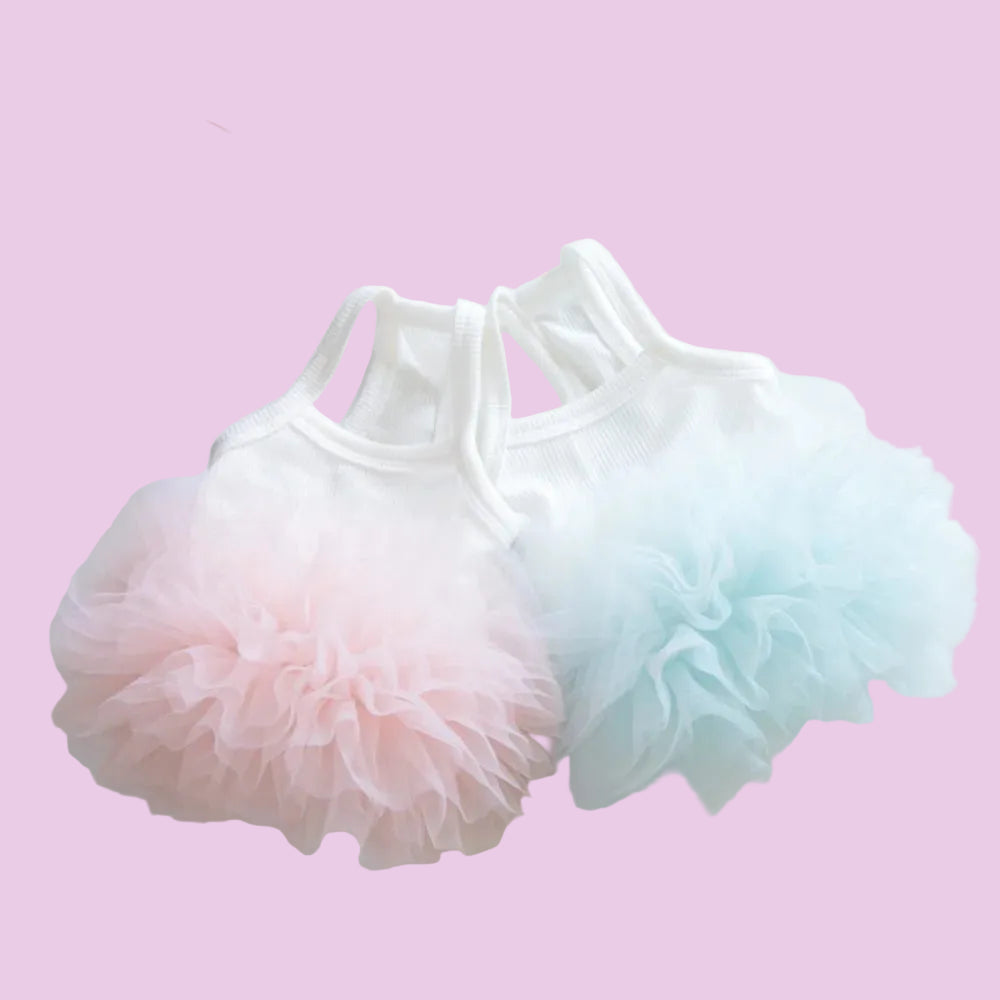 Dog Tutu Skirt | Layered Mesh Tulle Dress for Small Dogs