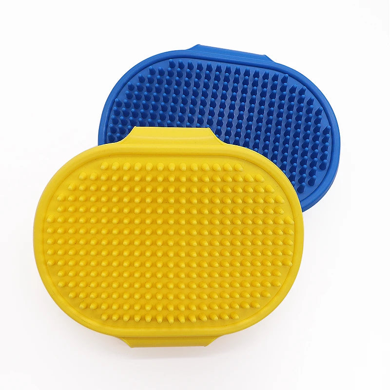 Soft Rubber Dog Brush Comb Cat Bath Brush Rubber Glove Hair Fur Grooming Massage Brush For Dog Cats Pet Bath Supplies