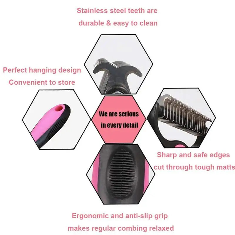 Pet  Grooming Double Sided Brush