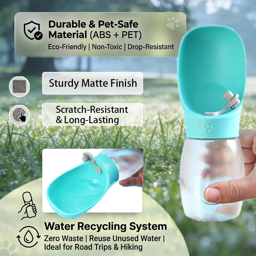 Portable Pet Water Bottle | Leak-Proof Travel Drinking Bottle for Dogs & Cats