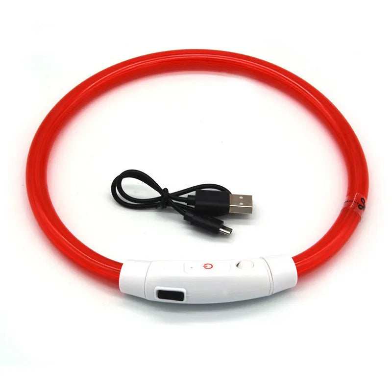 LED Dog Collar | USB Rechargeable Glow Collar for Dogs & Cats