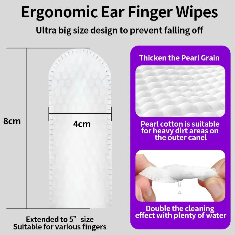 Pet Ear Cleaning Wipes | Fingertip Ear Care for Dogs & Cats