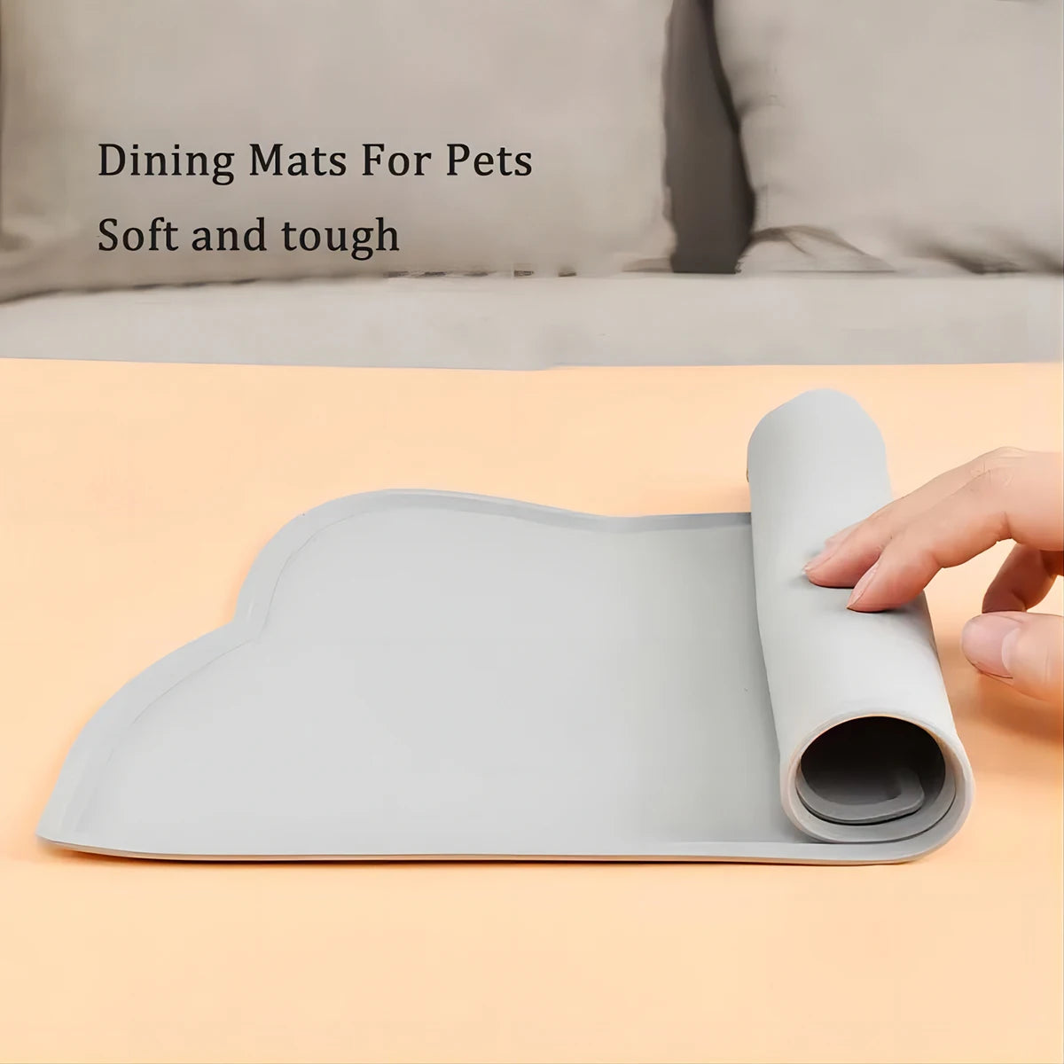 Silicone Pet Feeding Mat | Non-Slip Waterproof Placemat for Dogs & Cats