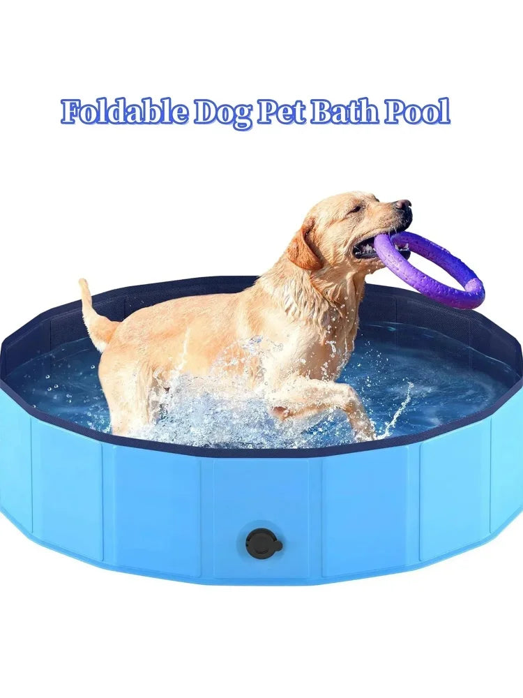 Pet Swimming Pool Bath Supplies Foldable Large Dog Bath Pet Pool Golden Retriever  Cat Bath Baby Bath  Dog Swimming Pool Outdoor