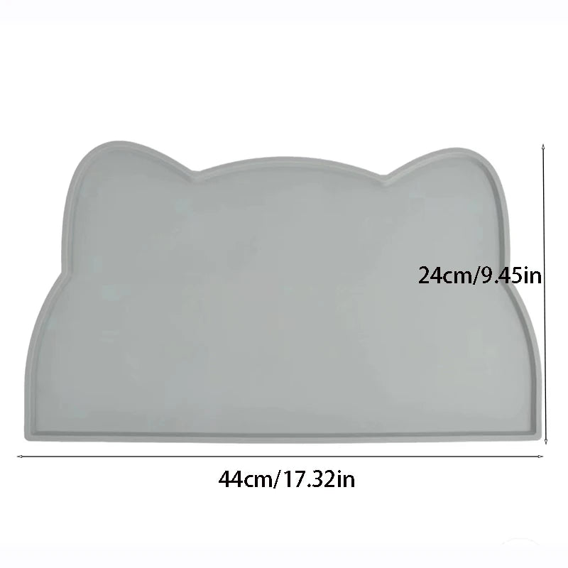 Silicone Pet Feeding Mat | Non-Slip Waterproof Placemat for Dogs & Cats
