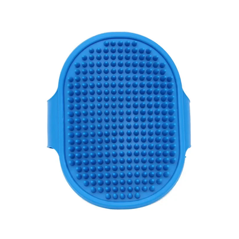 Pet Bath Brush Massage Gloves Cat Dog Grooming Comb Deshedding Tool Waterproof Soft Bristle Cleaning Supplies for Shedding Hair