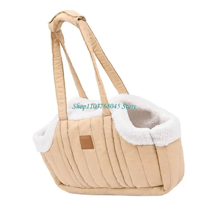 Pet Handbag Cats Carriers Bag Soft Big Capacity with Safety Strap Breathable Pet Carriers Sightseeing Bag