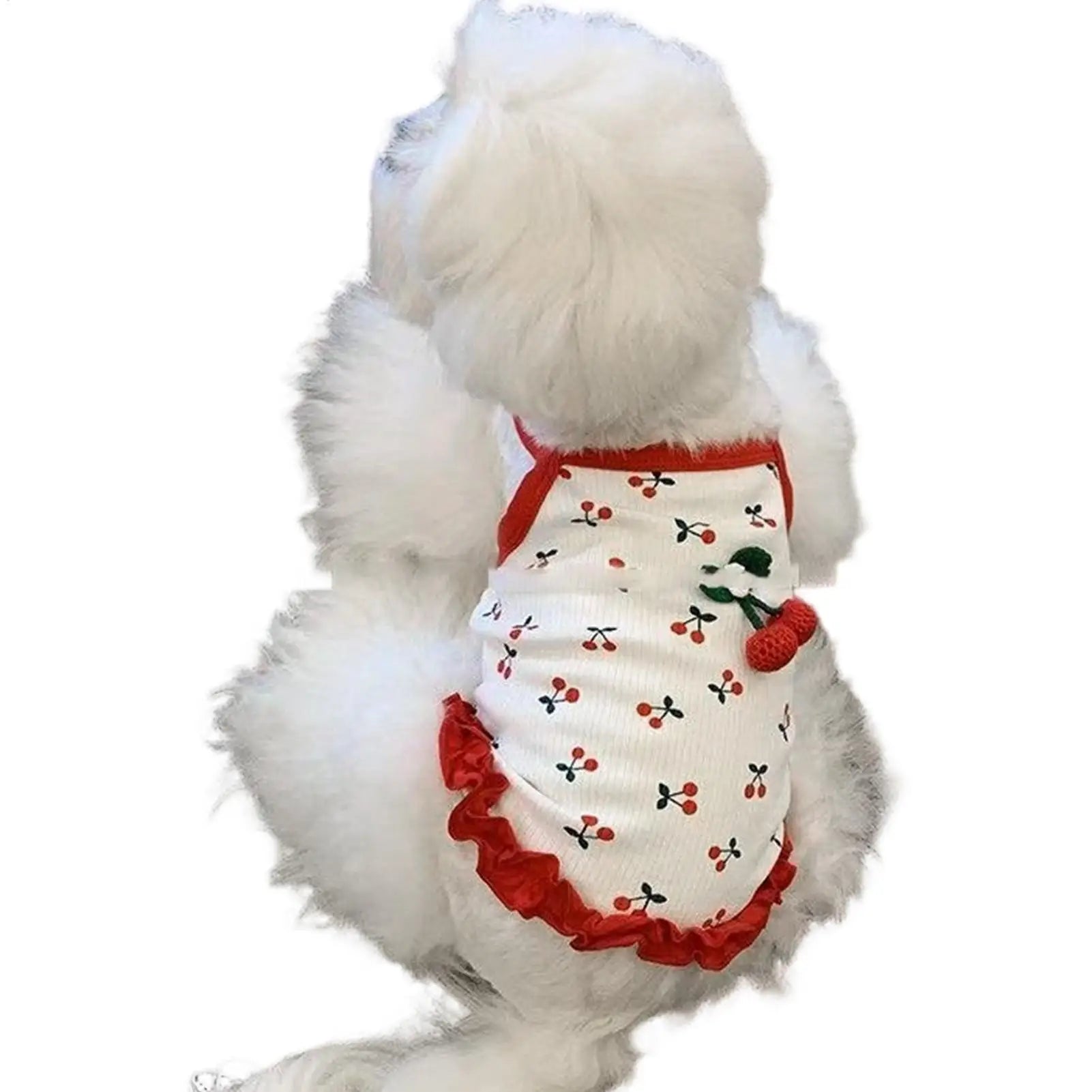 pet Vest Cat Clothing Cute Dog Clothing for Small Dog Cherry Dog Vest Summer Breathable Vest Breathable Soft  Pet Clothes