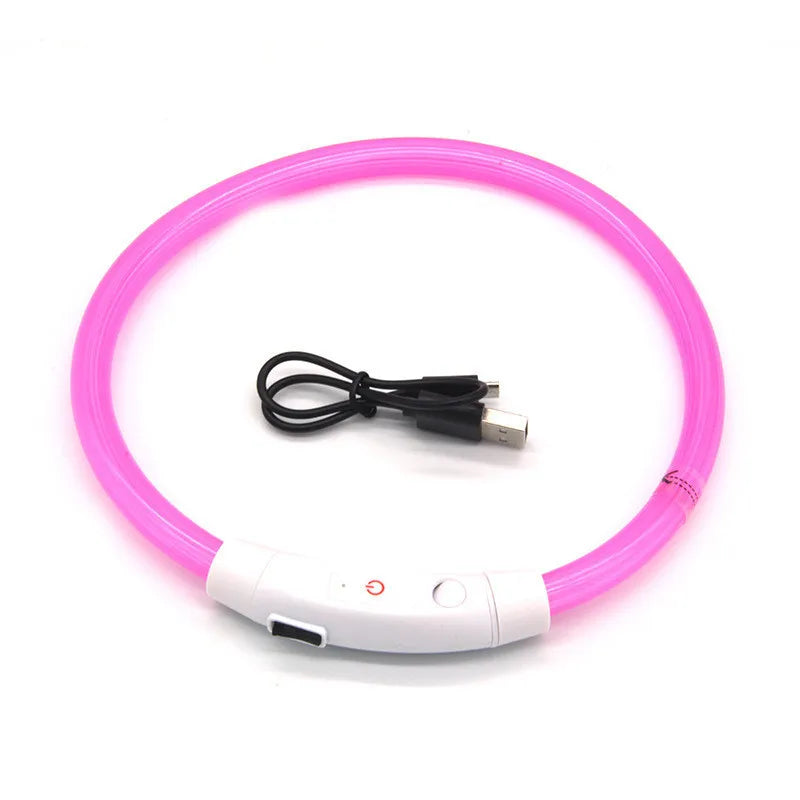 LED Dog Collar | USB Rechargeable Glow Collar for Dogs & Cats