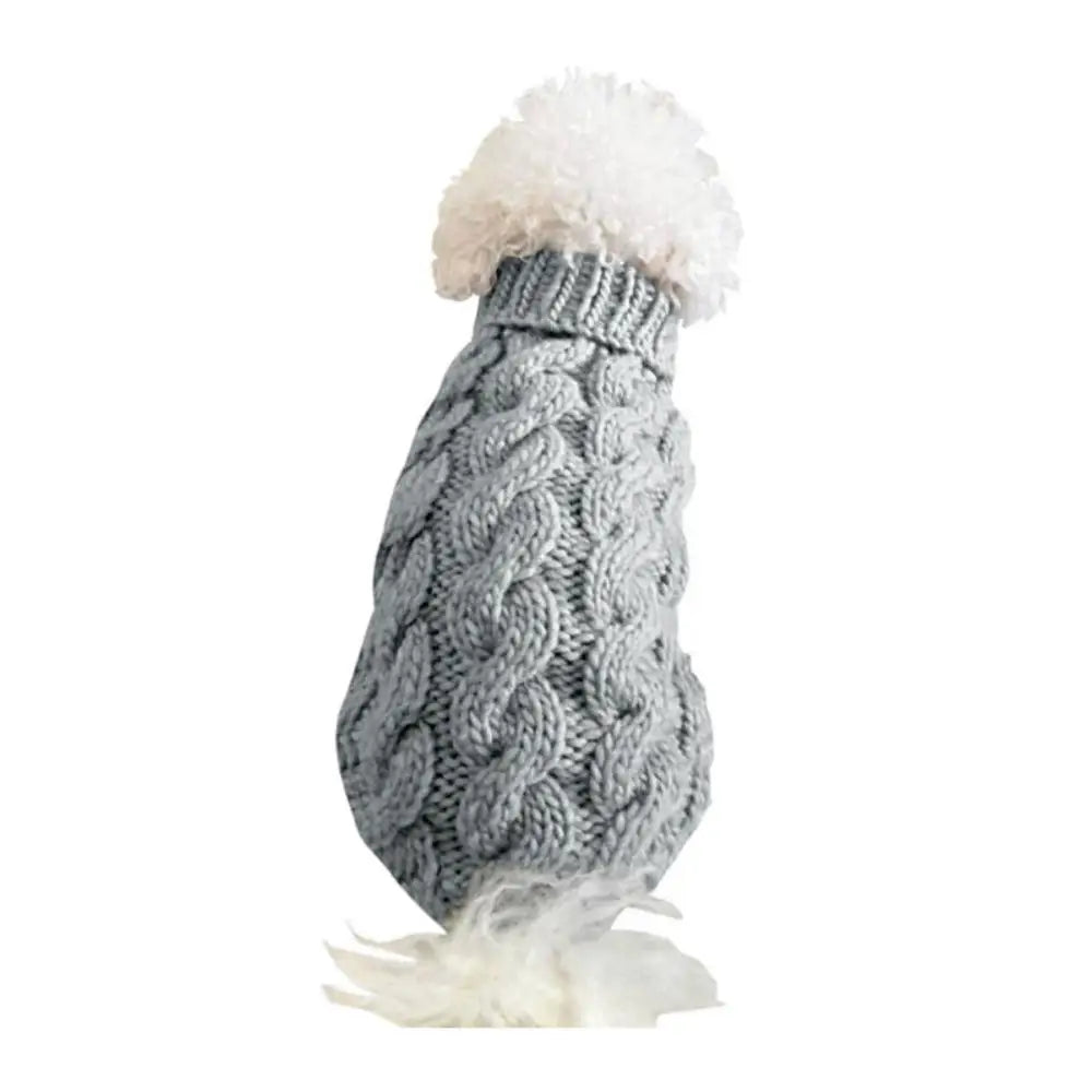 Cable Knit Dog Sweater | Warm Autumn & Winter Pet Clothing