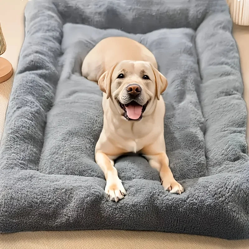 Extra Large Thickened Plush Dog Sofa Bed & Crate Mat