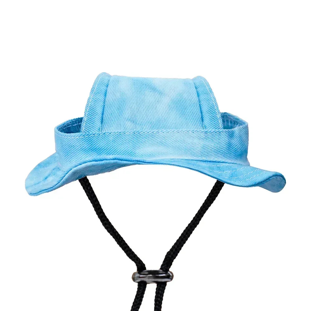 Pet Costume Hat with Ear Holes | Cowboy Cap for Cats & Dogs