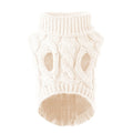 Cable Knit Dog Sweater | Warm Autumn & Winter Pet Clothing