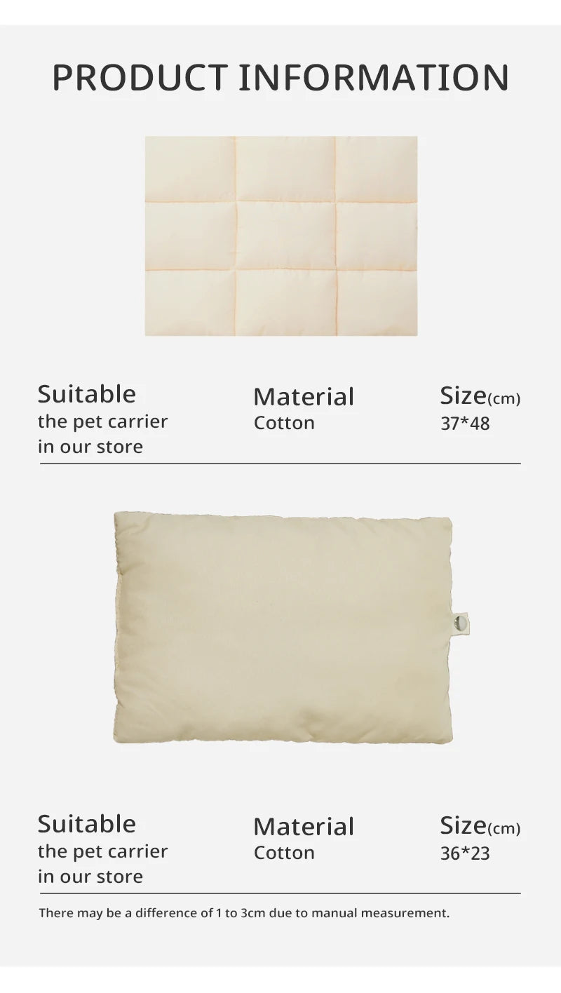 Soft Flannel Pet Bed Mat & Cushion