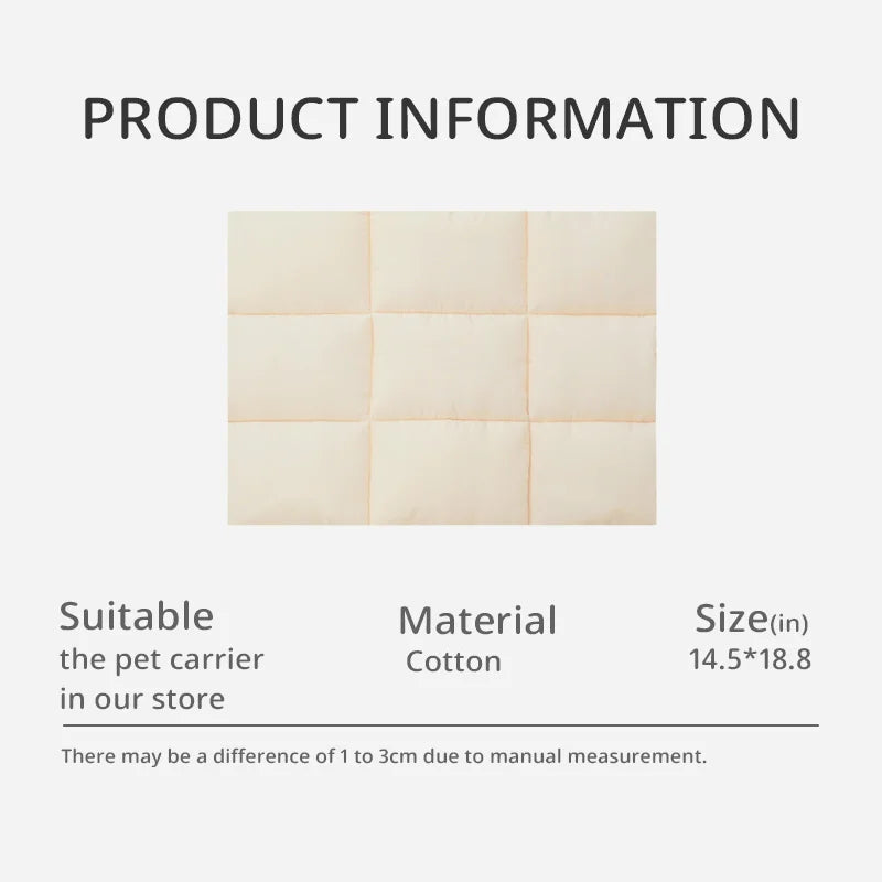 Soft Flannel Pet Bed Mat & Cushion