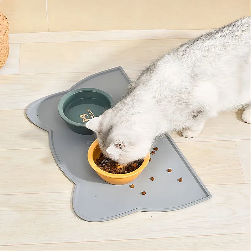 Silicone Pet Feeding Mat | Non-Slip Waterproof Placemat for Dogs & Cats