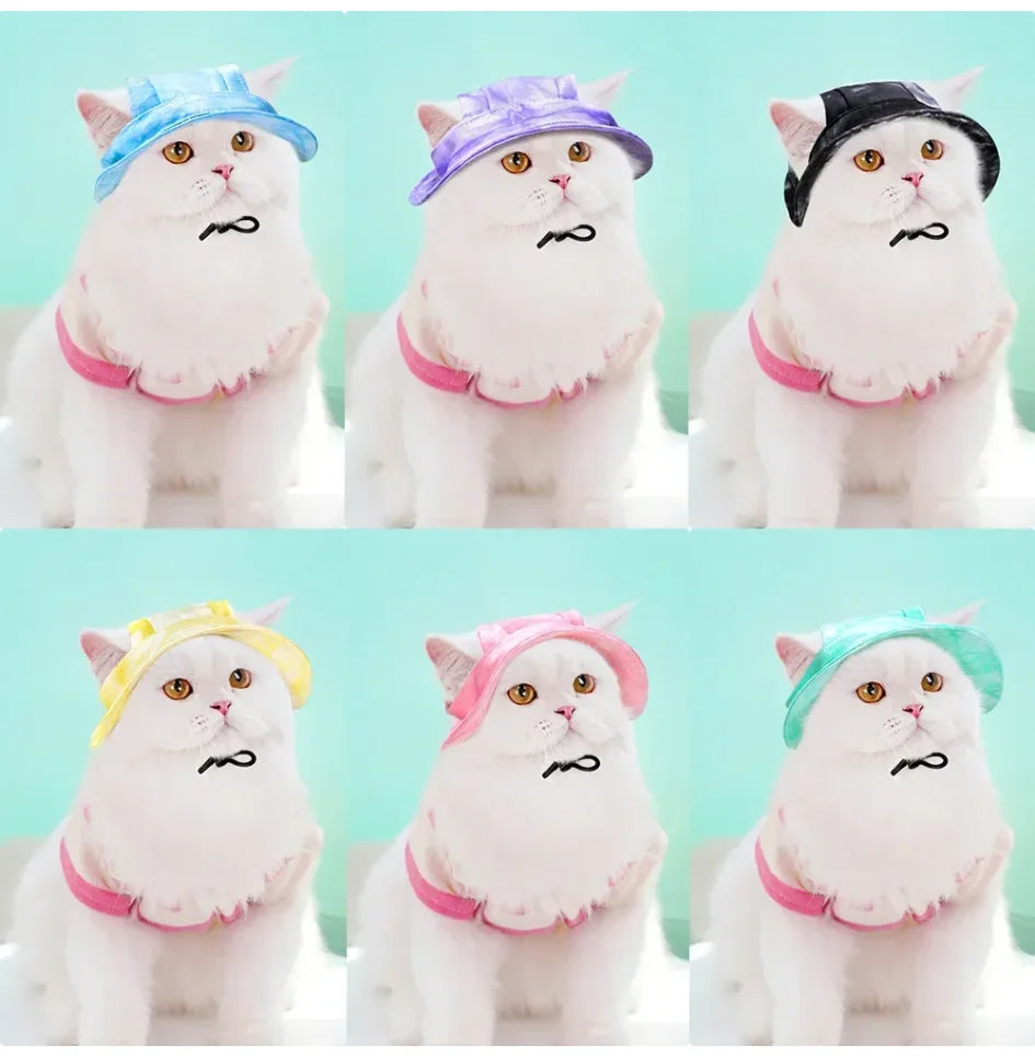 Pet Costume Hat with Ear Holes | Cowboy Cap for Cats & Dogs