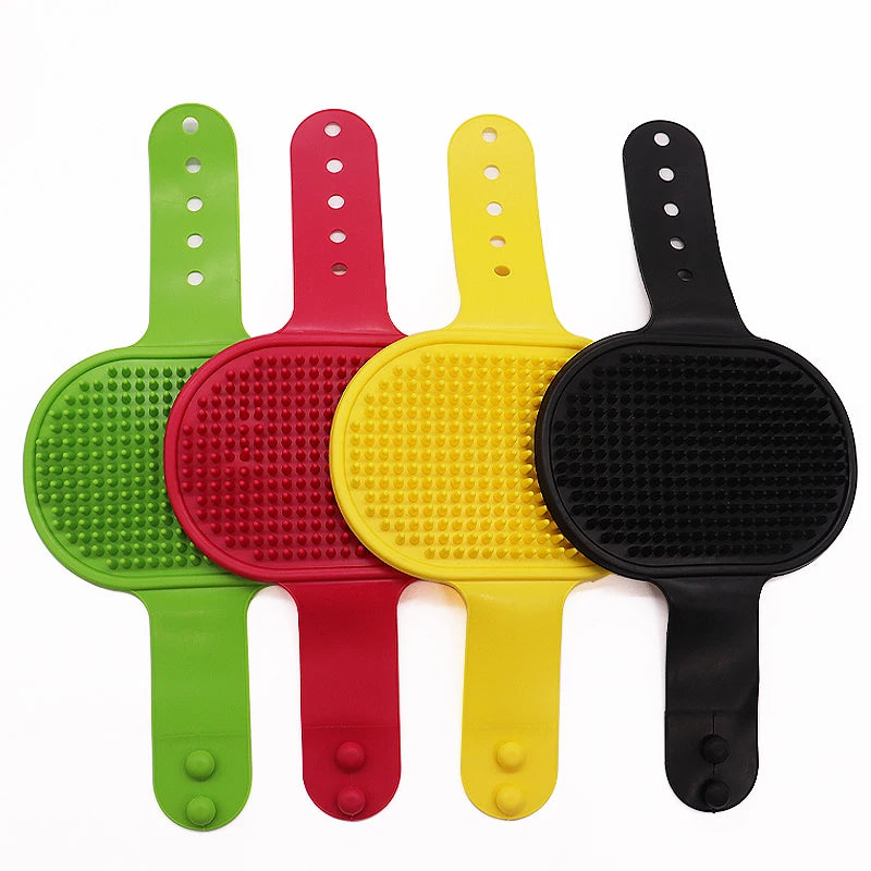 Soft Rubber Dog Brush Comb Cat Bath Brush Rubber Glove Hair Fur Grooming Massage Brush For Dog Cats Pet Bath Supplies