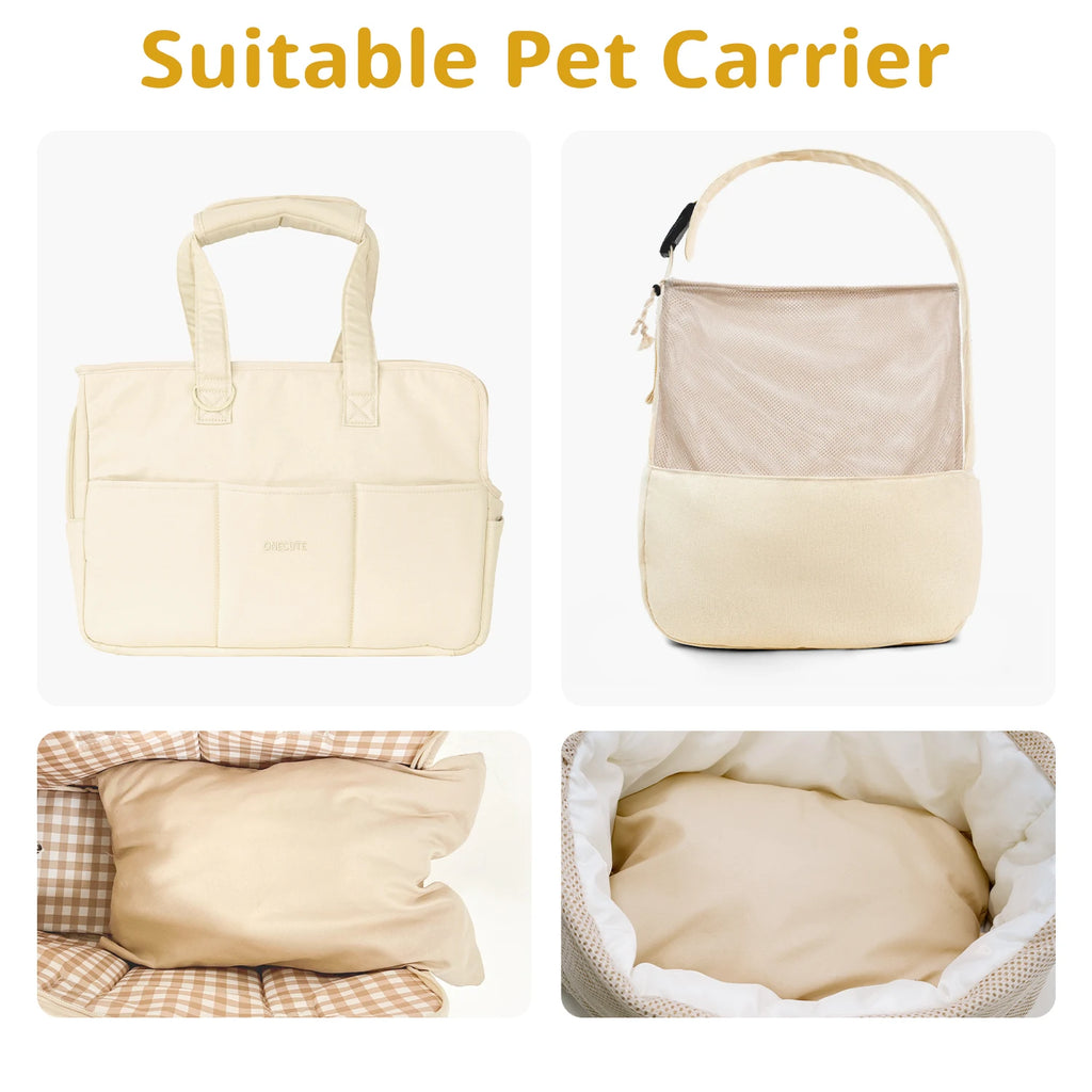 Soft Flannel Pet Bed Mat & Cushion