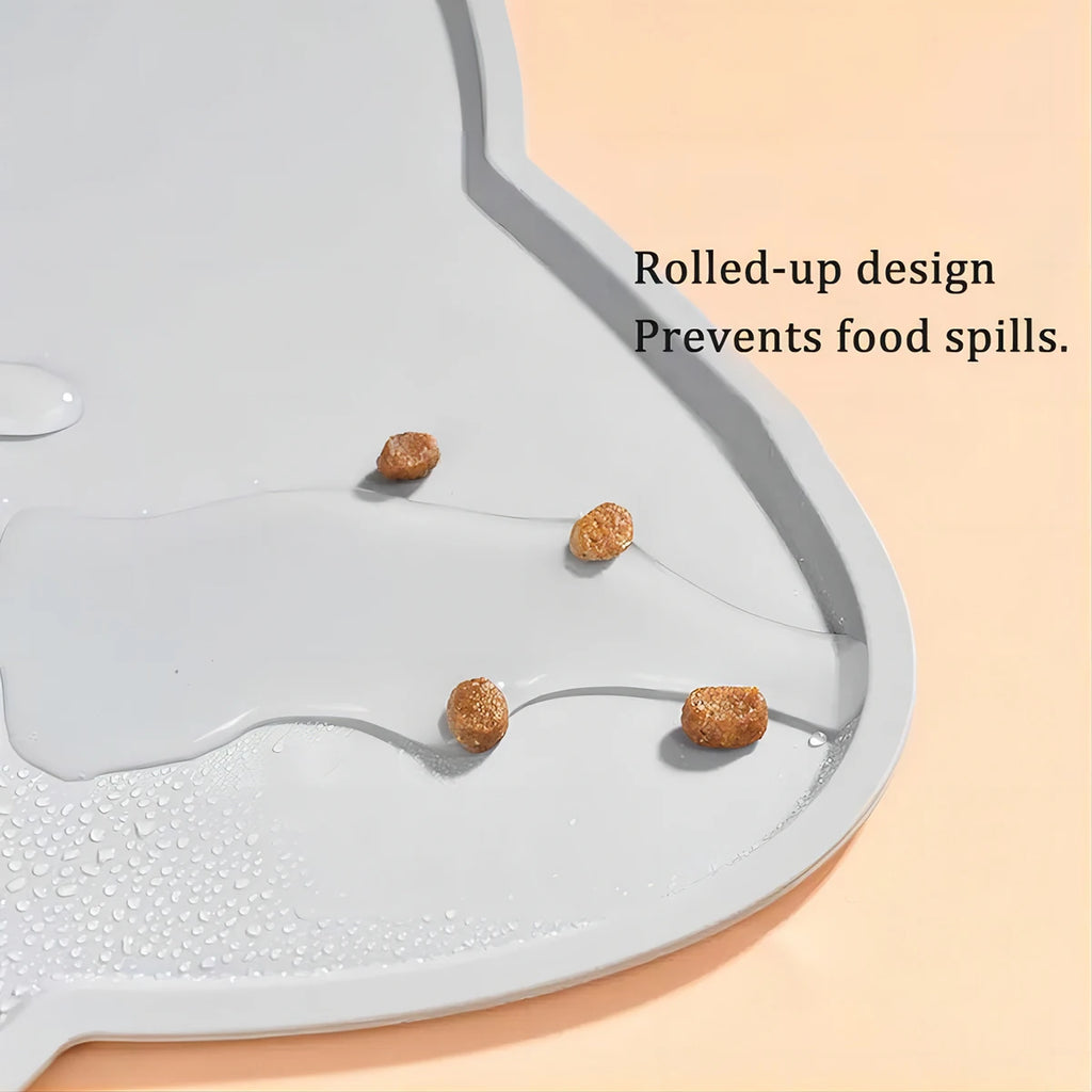 Silicone Pet Feeding Mat | Non-Slip Waterproof Placemat for Dogs & Cats