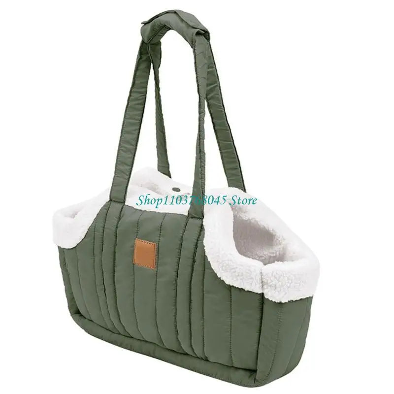 Pet Handbag Cats Carriers Bag Soft Big Capacity with Safety Strap Breathable Pet Carriers Sightseeing Bag