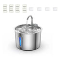 Automatic Pet Water Fountain | 2.2L Stainless Steel with Filter & USB Pump
