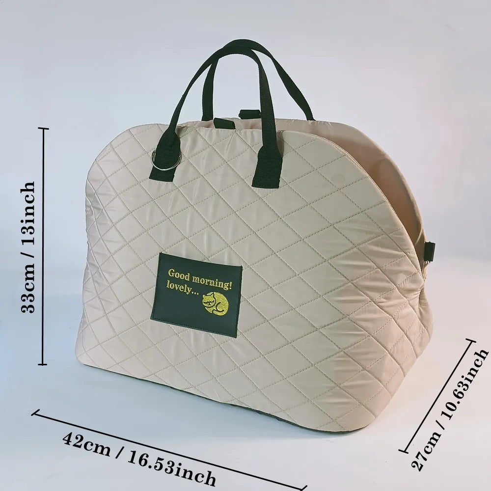 Pet Carrier Shoulder Handbag & Car Seat Protector