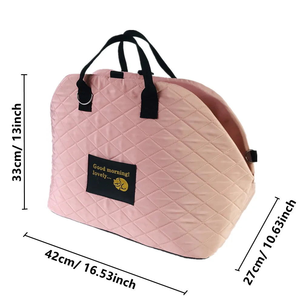 Pet Carrier Shoulder Handbag & Car Seat Protector