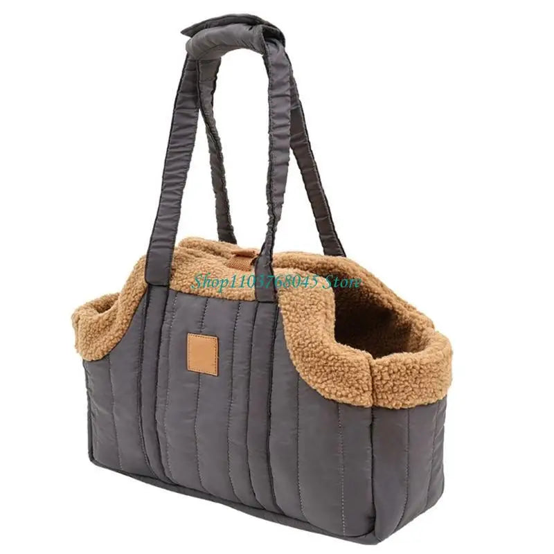 Pet Handbag Cats Carriers Bag Soft Big Capacity with Safety Strap Breathable Pet Carriers Sightseeing Bag
