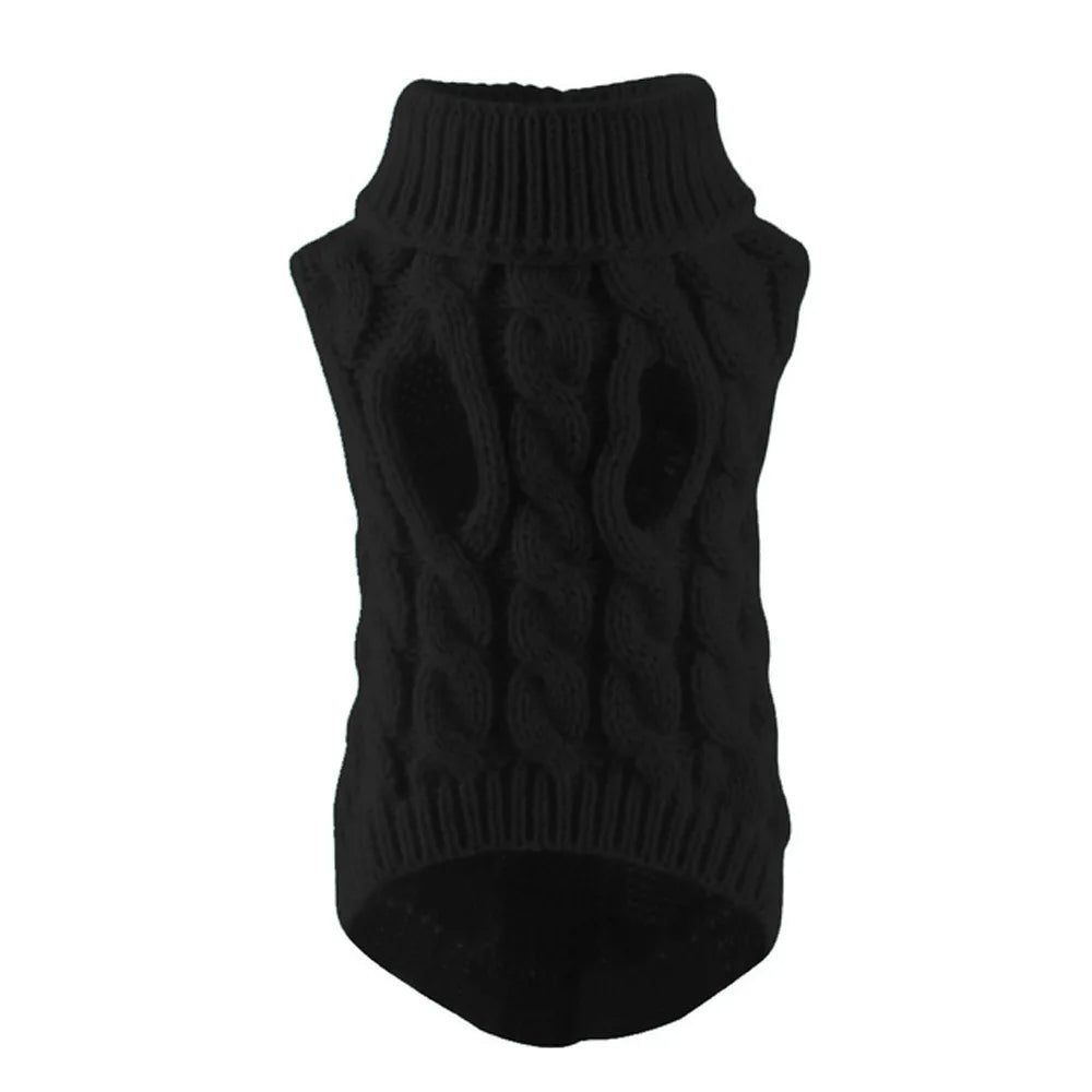 Cable Knit Dog Sweater | Warm Autumn & Winter Pet Clothing